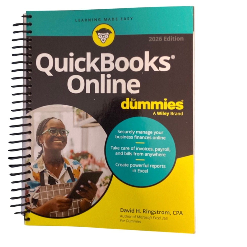 QuickBooks Online For Dummies 2026 Edition David Ringstrom CPA Spiral Bound Book